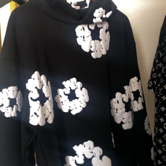 Denim Tears hoodie Black and White mens/womens